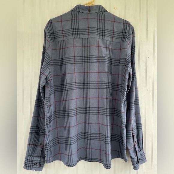 Toad&Co. Men's Blue Gray Plaid Airsmyth Long Sleeve Button Down Shirt Size Large - Picture 2 of 9